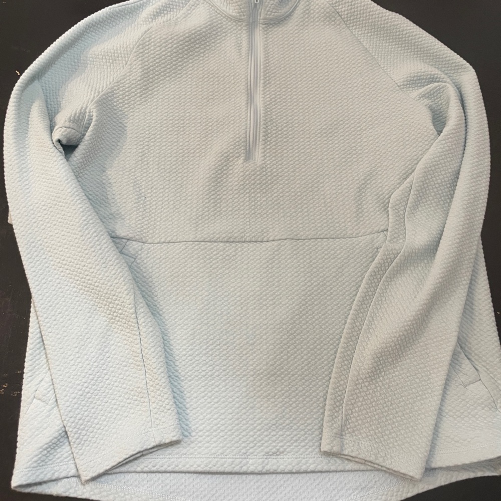 Light Blue Textured Pullover